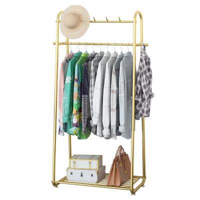 China New type convertible simple solid color metal home decoration coat rack attractive price for sale