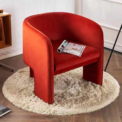 China Other Nordic design leather sofa chair recliner leisure sofa chairs with armrest simple velvet sofa chair living room furniture for sale