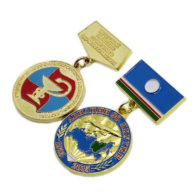 China Wholesale Custom Trophies and Medals from Europe Awards to Honor Miraculous Safety Pin Medal for sale