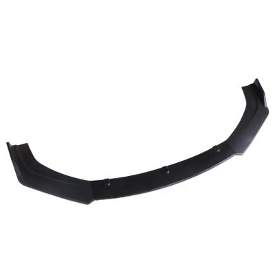 China 3PCS Universal ABS Matte Black Carbon Front Bumper Glossy Black Spoiler Lip Diffuser For Honda Civic for sale