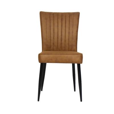 China Modern Wide Back Type Comfortable Dining Chair Home Furniture High Quality Fabric Dining Chair for sale