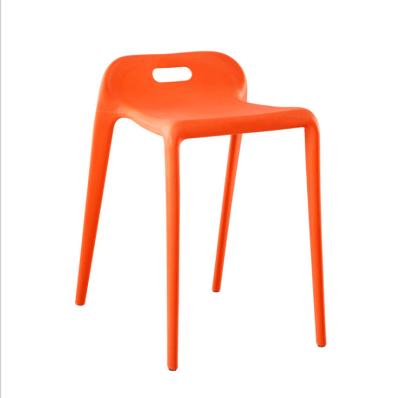 China Convertible Modern Plastic Handles Dining Chair No Back Chair Or Dining And Living Room for sale