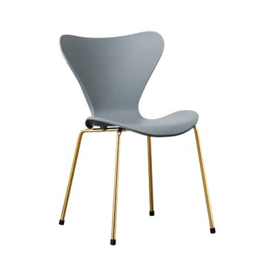 China Hot Sale Home Use PP Modern Seat Convertible Metal Legs Plastic Cheap Dining Chairs for sale