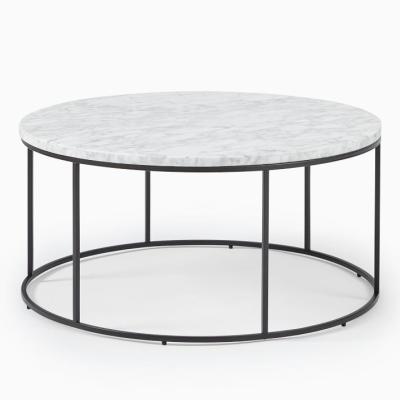 China Customized Modern Design Home Furniture Round Top Modern Tea Table Item Center Marble Table for sale