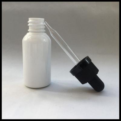 China 30ml Milk White Plastic Bottle Glass Dropper Bottle With Childproof Cap Matte And Glass Pipette Bottle for sale