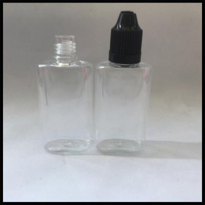 China NEWEST 30ml Plastic Dropper Bottles Flat E Liquid Bottle With Child Proof Cap And Needle Tip Dropper for sale