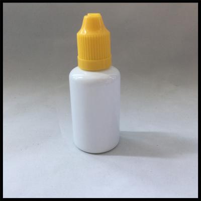 China New 30ml White PET E Liquid Bottles With Childproof Cap And Long Thin Tip Dropper Bottles for sale