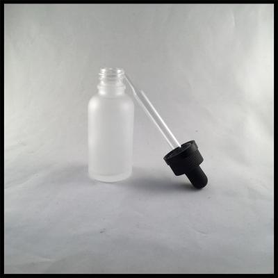 China Frosted Glass Dropper Bottle 30ml Glass Bottle With Childproof Cap And Glass Pipette Bottle for sale