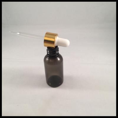 China New 30ml PET E Liquid Dropper Bottles With Glass Pipette And Gold Cap Plastic Ejuice Bottles for sale