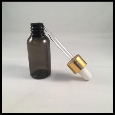 China E Liquid 30ml Plastic PET Bottles With Glass Dropper Bottles And Gold Cap E Cigarette Empty Bottles for sale