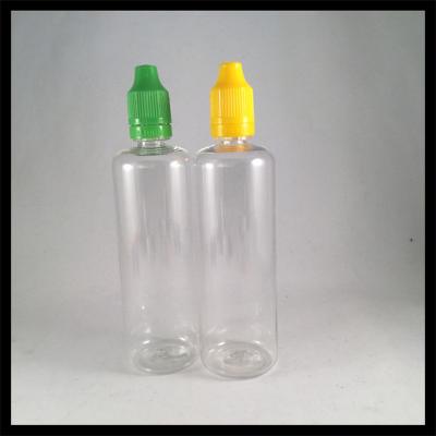 China 100ml PET Empty Bottles  E Cig Liquid Bottles With Childproof Tamper Cap And Long Thin Tip Dropper for sale