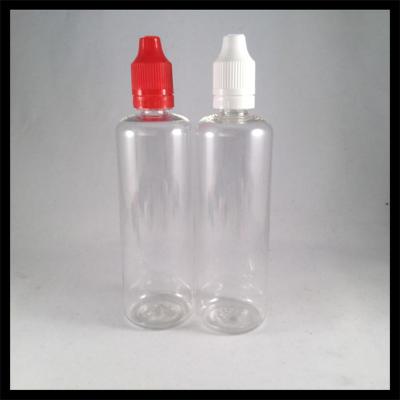 China 100ml E Liquid Dropper Bottles Plastic With Childproof Tamper Cap And Long Thin Tip For E Cig for sale