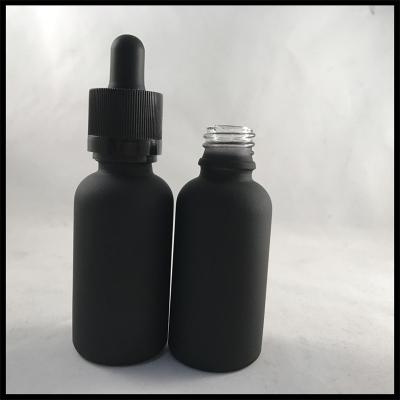 China 30ml Black Glass E Liquid Bottles With Childproof  Tamper Cap And Glass Dropper Pipette Bottles for sale