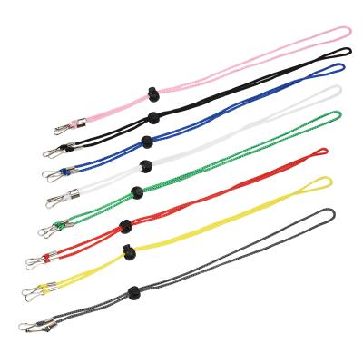 China Antilost Child Ear Saver Neck Tie Adjustable Beaded Length Double Clips Lanyard For Face Masking Glasses for sale