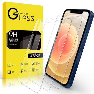 China Anti-fingerprint for iPhone X 11 12 pro High Quality Transparent Screen Protector Max Mini Tempered Glass Screen Protector 9H 2.5D 0.33mm for sale