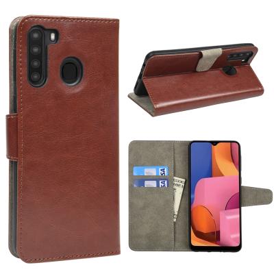 China Factory Direct Wholesale For Samsung Galaxy A21 Leather Case Flip Wallet Phone Case Shockproof Phone Bags for sale