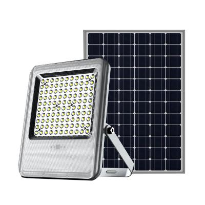 China Theme Park Solar Powered Flood Light 100W Outdoor Waterproof Ip65 Garden Led Solar Flood Light With Remote Control for sale