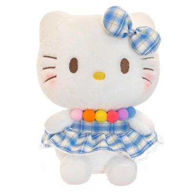 China Cartoon Cute Pink Sanrio Anime Kawaii Hi Kitty Plush Toy Pink Bowknot Dress Peluche Doll Cute Decorate Kitty Pillow Kids Birthday Xmas Gifts for sale