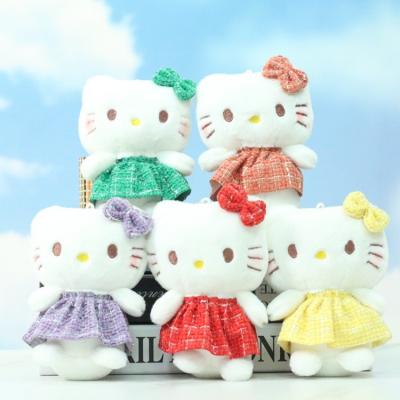 China Cartoon Cute Pink Kt Cat Stuffed & Plush Toy Keychain Animal Kitty Dolls Cute Kitty Stuffed Toys Children And Girls Cat Throw Pillows Sanrio for sale