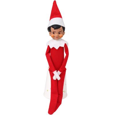 China Cartoon Cute Wholesale Red Cute Christmas Elf Doll  Elf Stuffed Toys for sale