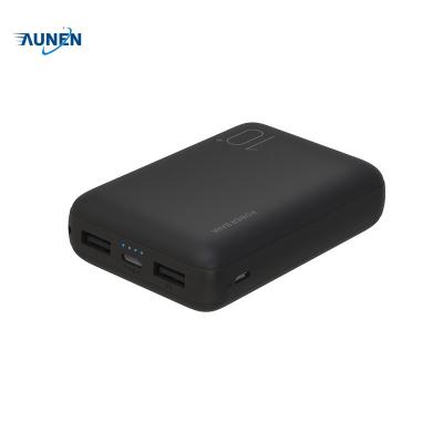 China Universal USB Port Aunen Style New Mini 10000 mAh Power Bank Battery for sale