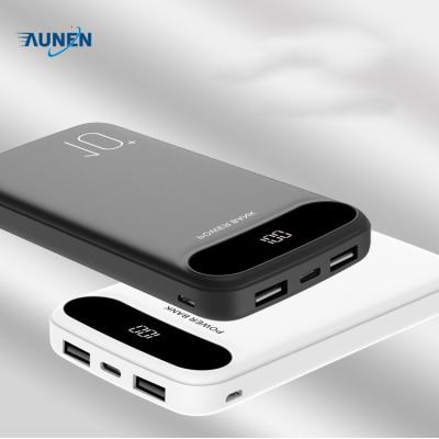 China Universal USB Port New Mini Portable Power Banks Portable Charger 10000mAh Power Bank from Aunen for sale