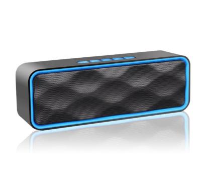 China No Tooth Wireless Outdoor New Cell Phone Car Subwoofer Blue Speaker for sale