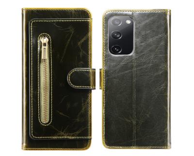 China Shockproof For Samsung S20 5G G980 G981 Wallet Case Leather Cover With Payment Card Slot Zipper Stand Soft TPU Phone Holder for sale