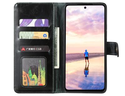 China Shockproof For Samsung A82 5G Wallet Case Leather Cover With Payment Card Slot Holder Kickstand Zipper Work Soft TPU Phone Holder for sale