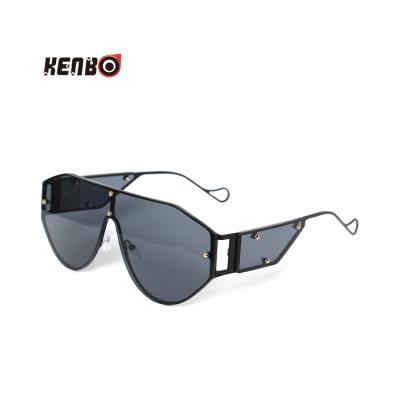 China 2020 Fashion Sunglasses Kenbo Metal Frame PC Glass Sun Glasses Custom Made Oversized Gradient Sunglasses for sale