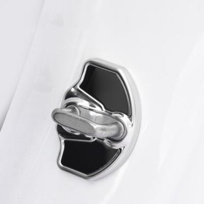 China Entry luxury suitable for Tesla Model 2022 3/Y modified interior car door lock cover decorative stickers modification accessories for sale