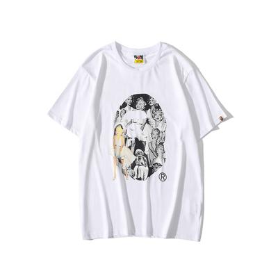 China 2022 Great Ape Marilyn Monroe shark bape brand tide high street printing 100 key men's loose T-shirt QUICK DRY cotton for sale