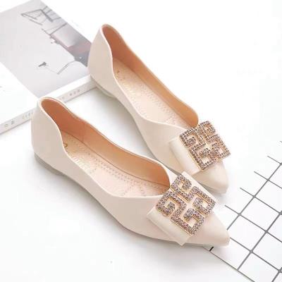 China Women Low Price Boat Shoes Flat Single Shoes For Women Flat Boat for sale