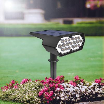 China Garden Radio No Solar Variable Landscape Rewiring Spike Spot 19 LED SMD 2835 RGB Garden Spotlights For Outdoor Lawn Park Pathway for sale