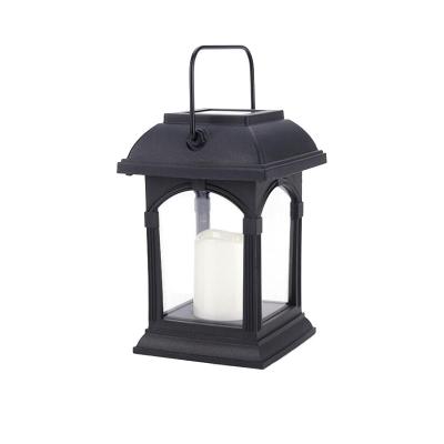 China New Outdoor Waterproof Portable Solar Garden Candle Lamp Hanging LED Retro Vintage Decorative Lantern for Yard Lawn Pathway Patio Porch for sale