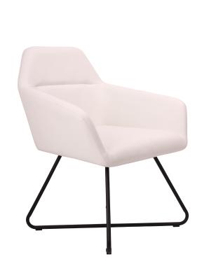 China Leisure Chair Accent Furniture And Soft Metal Legs PU Seat Leisure Chairs For Cafe for sale