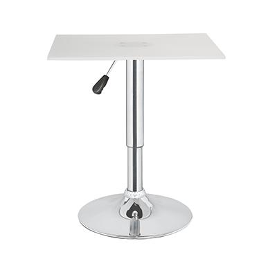 China Bar MDF table chromed gas lift and base height adjustable bar table for sale