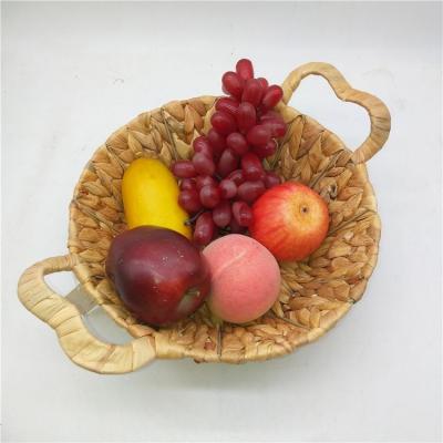 China Plant Plankton Eco - Friendly Wholesale Hyacinth Baskets Straw Tray for sale