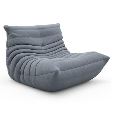 China Foldable Sofa Furniture Chair Modern Living Room Lazy Sofa Single Fabric Sofa Caterpillar Leisure Bedroom Extended Chair Reading Set for sale