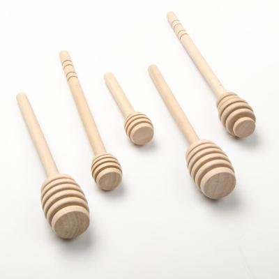 China Natural Wood Logo Wooden Honey Dipper Custom Factory Honey Dipper Eco-Friendly Glue Honey Dipper Helium 10cm Long for sale