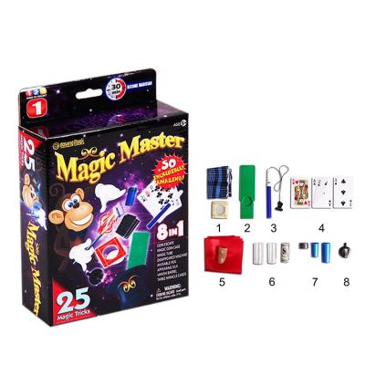 China Hot Selling Amazon Amazon Hot Selling Magic Trick 8 Magic Props With 25 Magic Tricks Set Set For Teenagers for sale