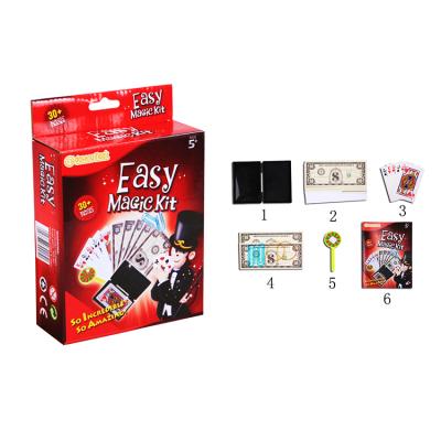 China 2021 New Banknote Magic Trick Kit 30 Magic Tricks Game Playing Banknote Magic Cards For Magician for sale