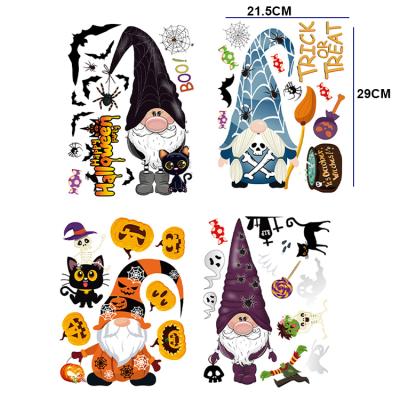 China Halloween Ghost Sticker 2021 New Design Decorations Sticker Cafe Ornament Cute Home Decor HST1022 for sale