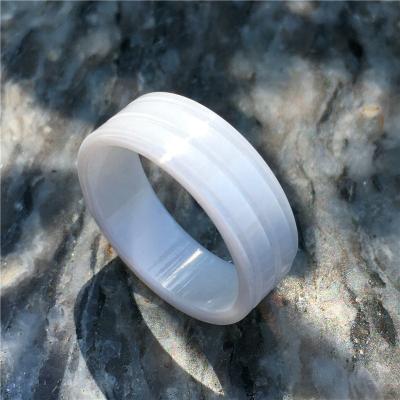 China Brand Style 8MM Fashion Brand Wire Ring Ceramic Ring for sale