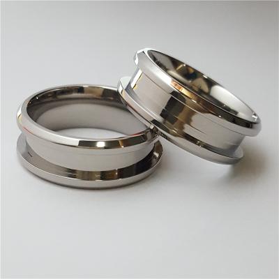 China The 1 Sleeve Wholesale Cheap CLASSIC Ring Blanks For Inlay Titanium 8MM for sale