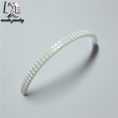 China Wholesale Fashionable Jewelry Bracelets Women Fashion Ceramic Bracelet Accessories With Two Rows for sale