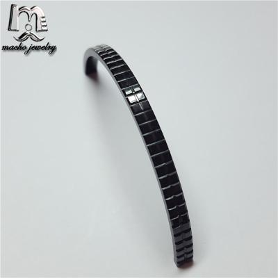 China Fashionable Custom Factory Direct Jewelry Women's Bracelets Black Ceramic Bangles for sale