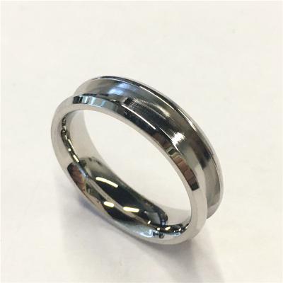 China Wholesale Cheap 6mm CLASSICS 1 Channel Stainless Steel Blank Ring For Inlay Women Bands Ring for sale