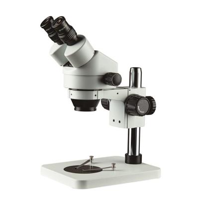 China PCB Phone Inspection 7x 45x Continuous Zoom Magnification For Phone Factory PCB Repairment Microscopio Simul-focal Trinocular Stereo Microscope for sale