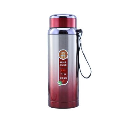 China CHUFENG PORTABLE Smart Water Bottle 316 Stainless Steel Double Temperature Display Wall Insulated Vacuum Flask Hot And Cold for sale